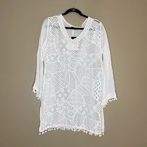 NWT White tunic great to use as swim cover up!